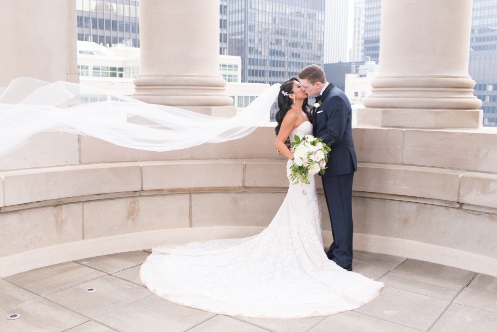 Traditional Elegant White Bridal Bouquet Chicago