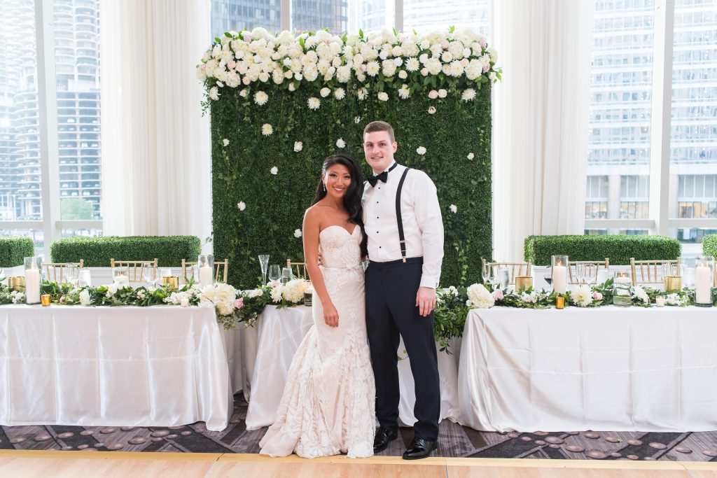 Traditional Elegant Wedding Ceremony Arch Flowers Londonhouse Chicago