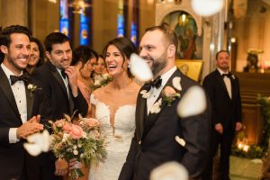 Romantic Winter Wedding Ceremony Flowers Morgan Manufacturing Chicago