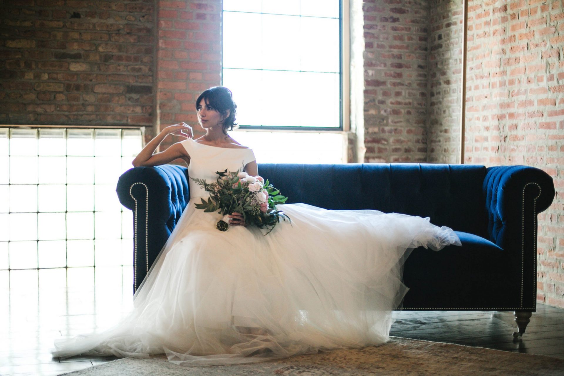 Lush Rustic Bridal Bouquet Fairlie Chicago