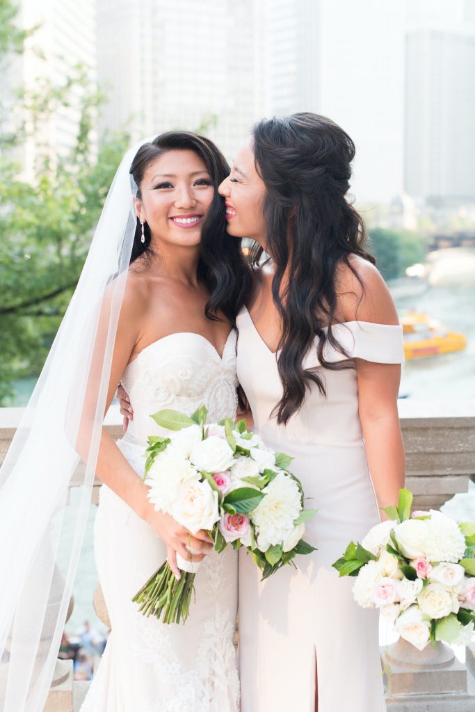 Traditional Elegant White Bridal Bouquet and Bridesmaids Bouquets Chicago