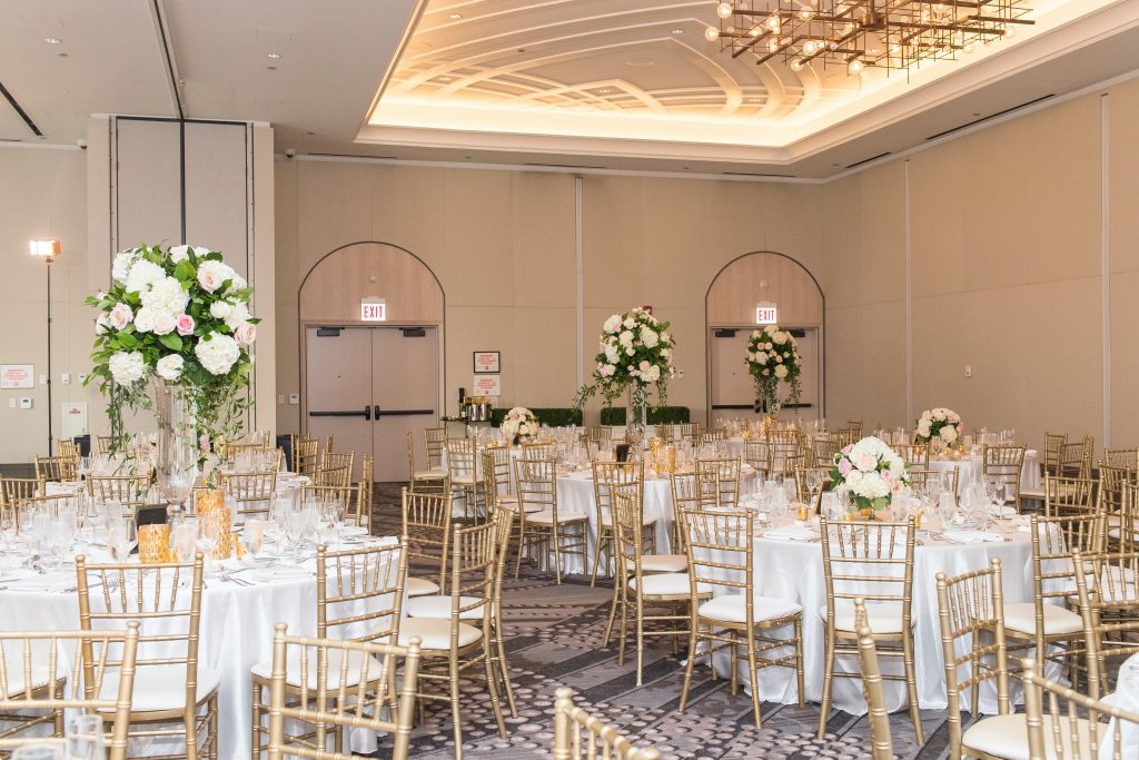 Traditional Elegant Reception Wedding Flowers and Centerpiece Londonhouse Chicago