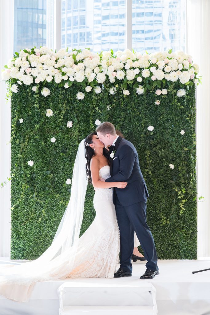 Traditional Elegant Wedding Ceremony Arch Flowers Londonhouse Chicago