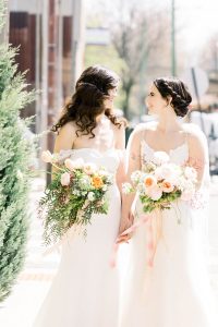 Traditional Elegant Bridal Bouquet Chicago LGBTQ+