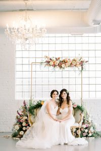 LGBTQ+ Traditional and Elegant Wedding Ceremony Arch Chicago