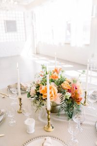 Traditional Elegant Romantic LGBTQ+ Wedding Reception Centerpieces Flowers Chicago