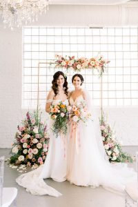 LGBTQ+ Traditional and Elegant Wedding Ceremony Arch Chicago