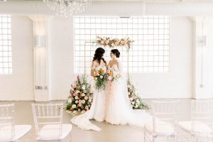 LGBTQ+ Traditional and Elegant Wedding Ceremony Arch Chicago